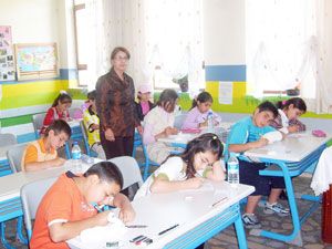 Minikler, matematikte yarıştı