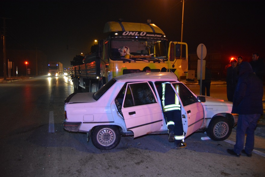 Konya'da trafik kazası : 1 yaralı