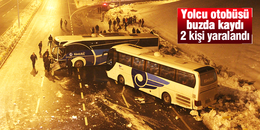 Konya'da yolcu otobüsü otomobile çarptı