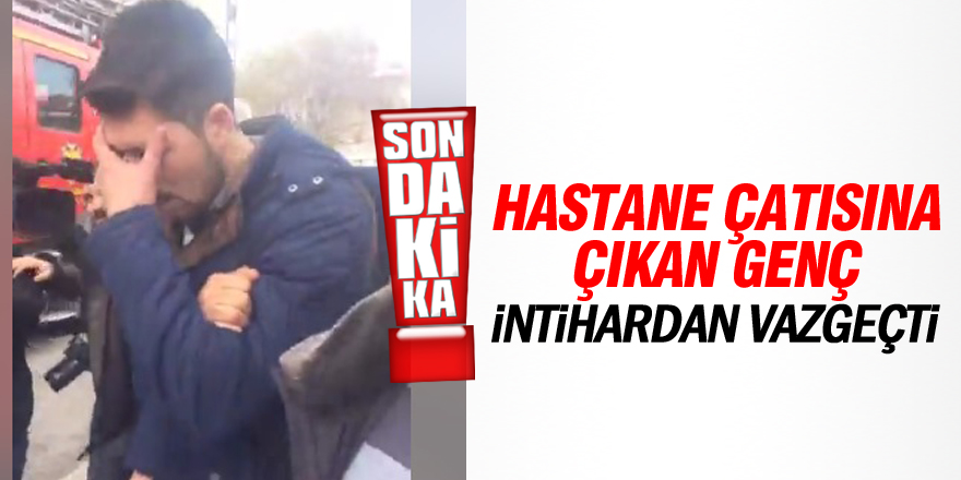 HASTANE ÇATISINDA İNTİHAR ŞOV