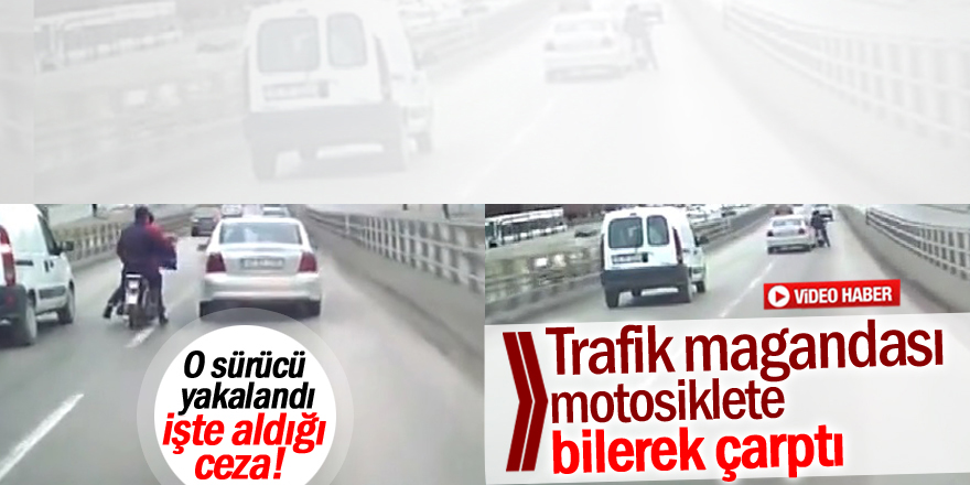 Motosikletlilere çarpan sürücü yakalandı