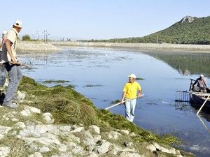 Seydişehir Kuğulu Park'ta temizlik çalışması sürüyor