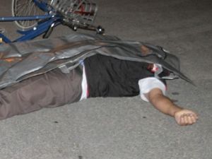 Bisiklette kalp krizi geçirdi