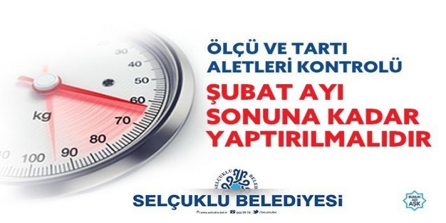 Ölçü ve tartıda, son beyan tarihi 28 şubat