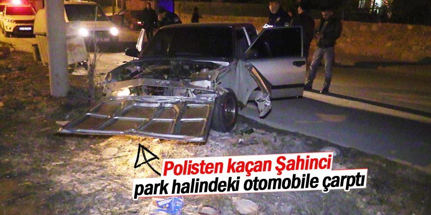 Polisten kaçan ehliyetsiz sürücü kaza yapınca yakalandı