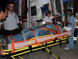 Üzerine patates çuvalı düştü