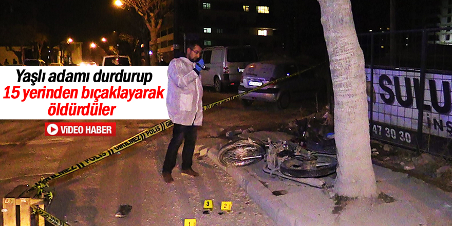 Darp ettikleri yaşlı adamı bıçaklayarak öldürdüler