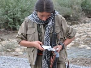 Kadın PKK'lının şoke eden görüntüsü!