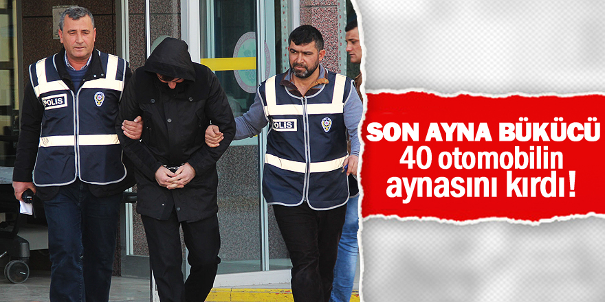 Canı sıkıldığı için otomobillerin aynısını kırmış