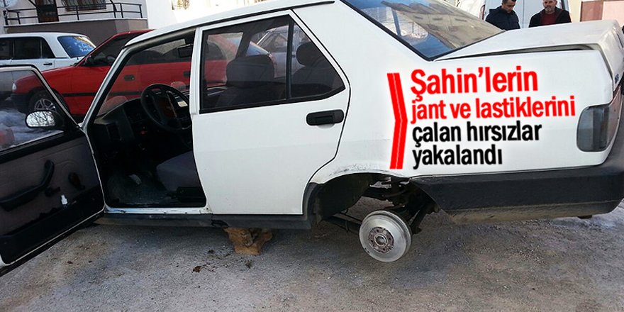Otomobillerin jant ve lastiğini çalan şüpheliler yakalandı