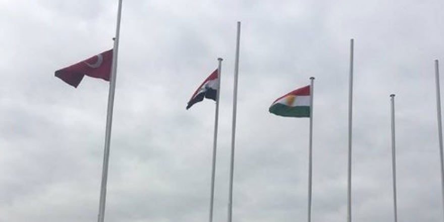 Atatürk Havalimanı'nda sözde Kürdistan bayrağı göndere çekildi