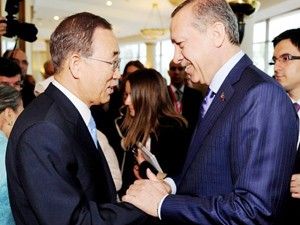 Erdoğan, Ban ile görüştü