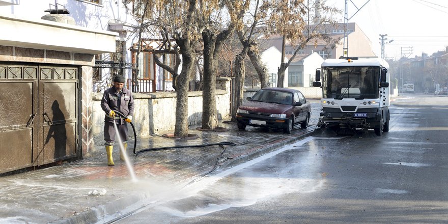 Meram’da bahar temizliği