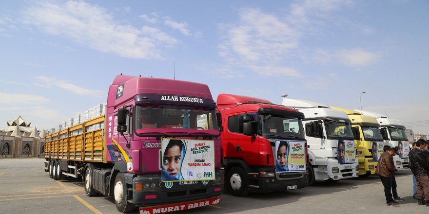 Konya'dan Haleplilere yardım