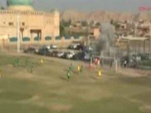 Futbol maçında bomba patladı