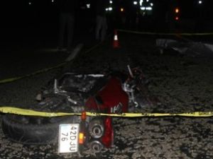 Motosiklet kaygan yolda kaza yaptı: 1 ölü