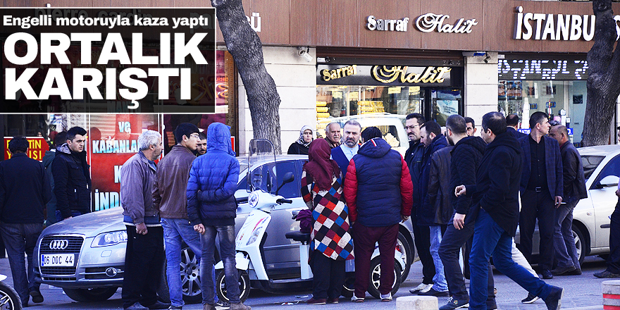 Kaza yaptı ortalık karıştı