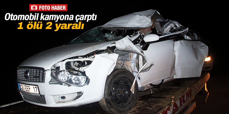 Konya'da feci kaza: 1 ölü 2 yaralı