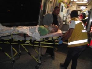 At motosiklete çarptı!