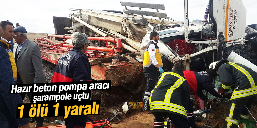 Cihanbeyli'de feci kaza:1 ölü 1 yaralı