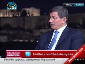 Davutoğlu: Silah çıkarsa Uluslararası hukuk uygulanır