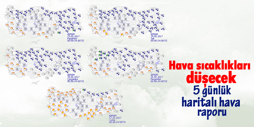 Hava sıcaklıkları düşecek