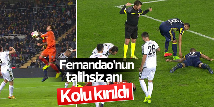 Fenerbahçeli Fernandao'nun kolu kırıldı