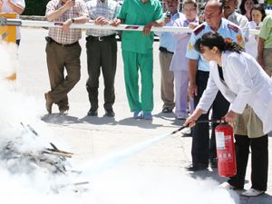 Beyşehir Devlet Hastanesi'nde tatbikat