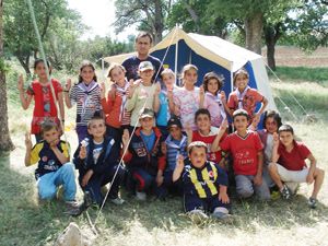 Akören'de İzci Kampı sona erdi