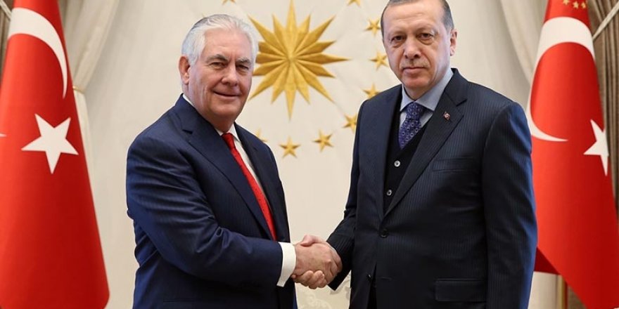 Erdoğan, Tillerson ile görüştü