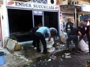 Akşehir'de iş yeri yangını