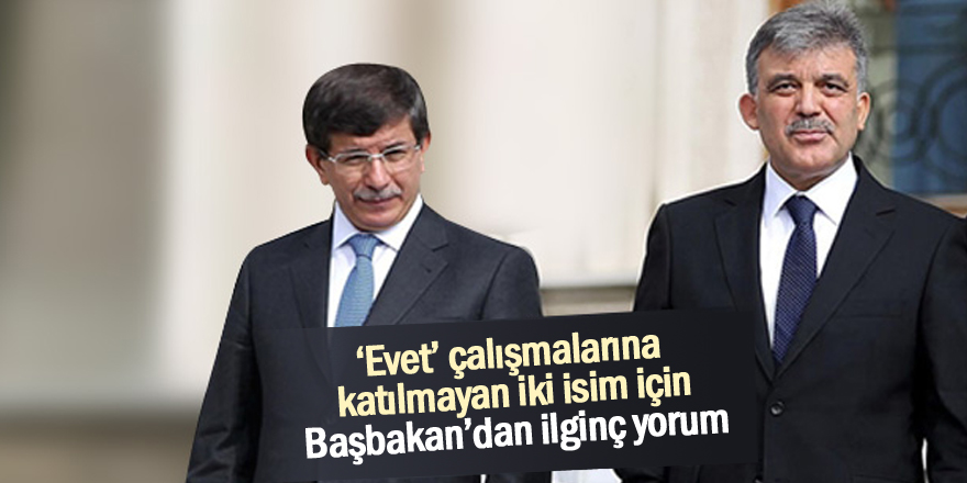 Başbakan Yıldırım'dan Davutoğlu ve Gül'ün tavırlarına ilk yorum