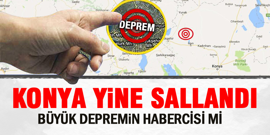 Konya'da 3.0 Büyüklüğünde Deprem