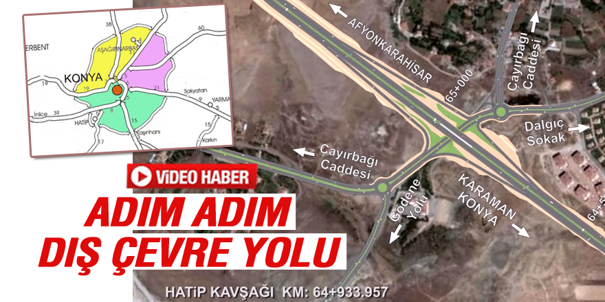 Konya dış çevre yolunu hiç böyle gördünüz mü?