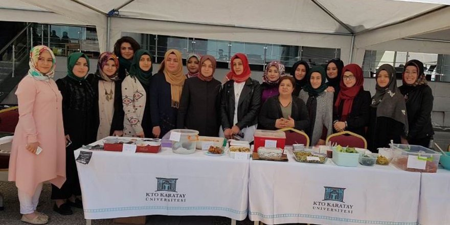 KTO Karatay Üniversitesi öğrencilerinden Halep ve İdlip için kermes