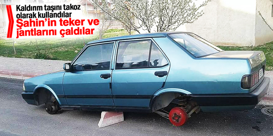 Hırsızlar Şahinlerin jantına dadandı