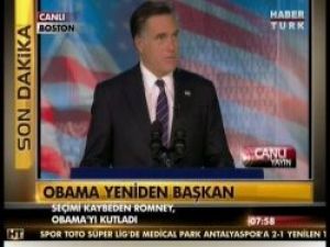 Romney'in teşekkür konuşması