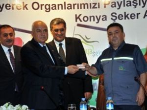 Şeker'de organ bağışı