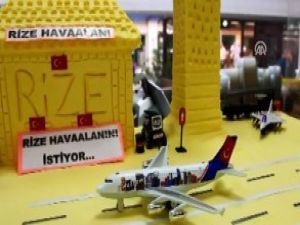 Rize'li tereyağından havaalanı yaptı