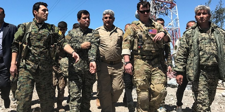 ABD askeri vurulan YPG noktasında