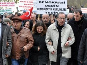 Konya'da Büyükşehir Yasa Tasarısı'na yürüyüşlü eylem
