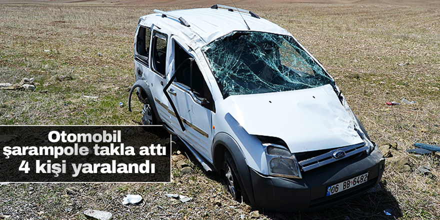 Kulu’da hafif ticari araç takla attı: 4 yaralı