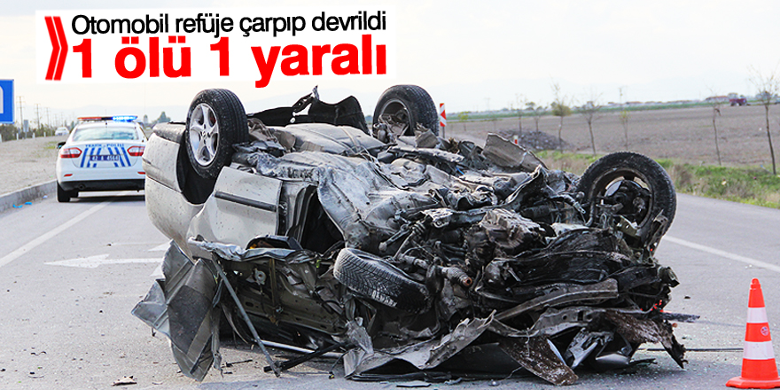 Karapınar Yolu'nda kaza: 1 ölü 1 yaralı