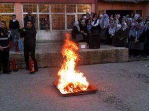 Akşehir itfaiyesinden eğitim