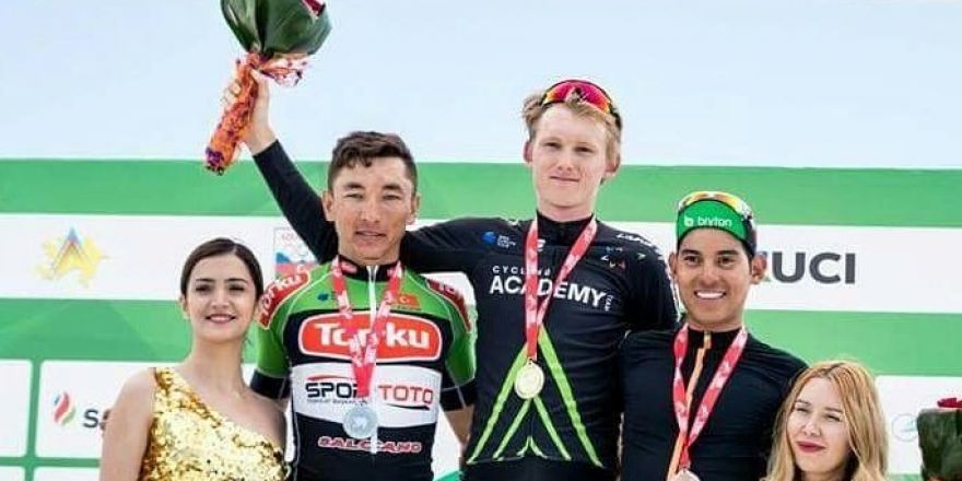 Torku Şekerspor’un bisikletçisi Ahmet Örken Azerbaycan’da ikinci oldu