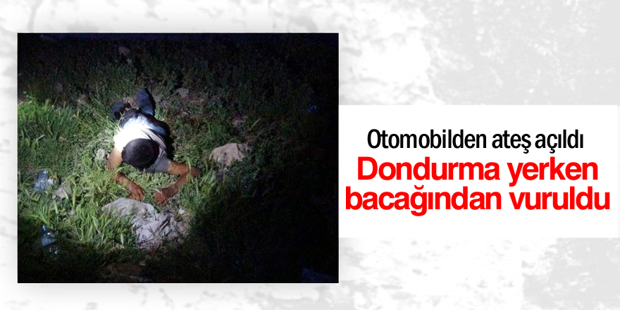 Dondurma yerken bacağından vuruldu