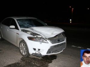 Otomobil yayaya çarptı