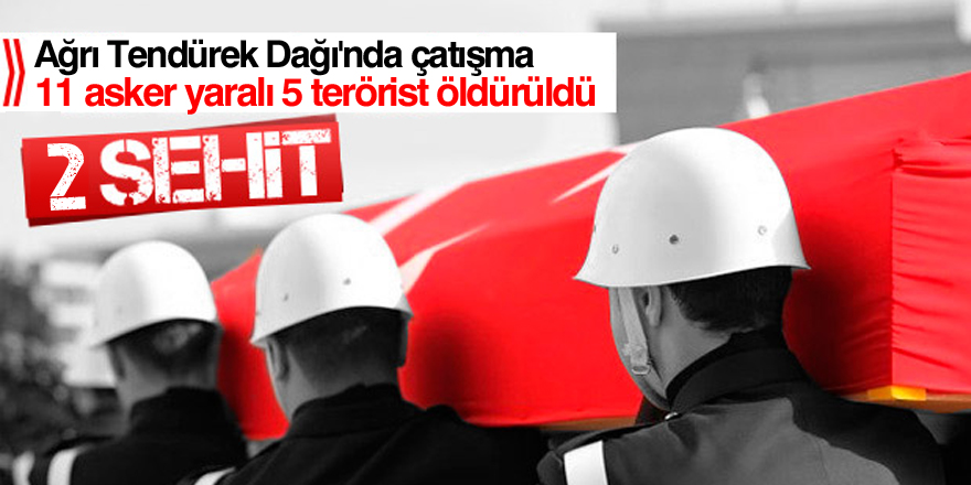 Tendürek Dağı’nda çatışma: 2 şehit