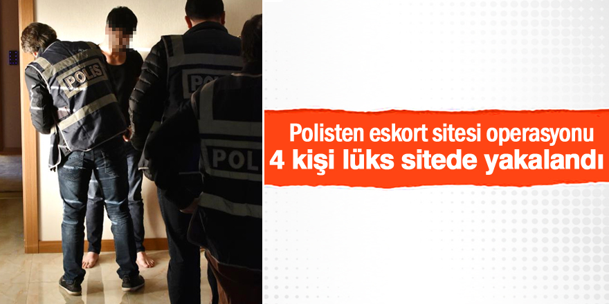 Konya'da polisten eskort sitesi operasyonu