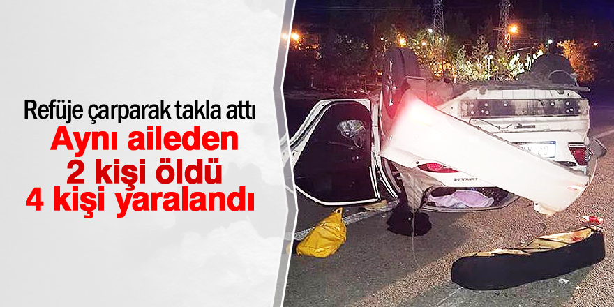 Konya'da trafik kazası: 2 ölü 4 yaralı